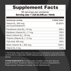 B12 + B-Complex with ALL 8 B-Vitamins - 12 Vials